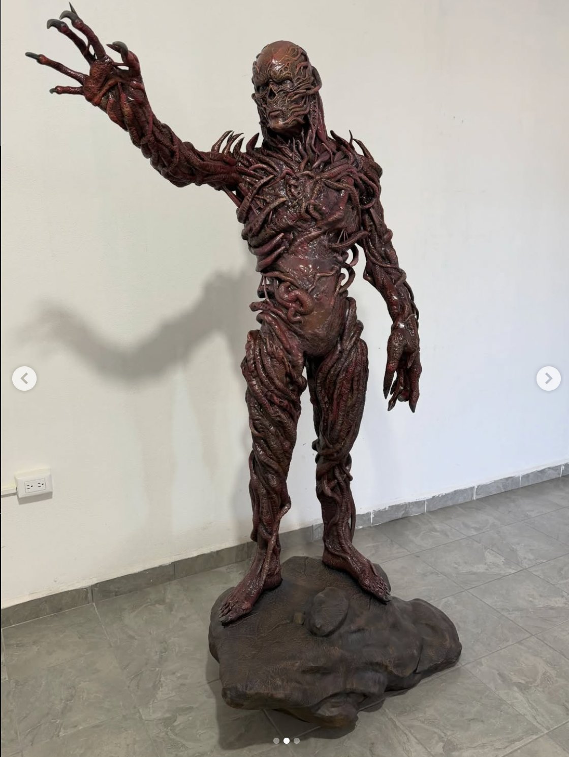 Escultura hiperrealista creada por Trazzo 3D para Spooky Town Saltillo